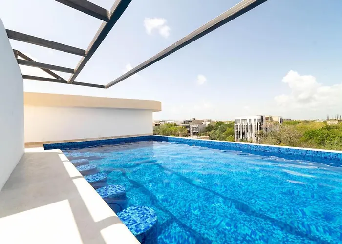 King W Private Balcony Rooftop Pool And Gym * Tulum